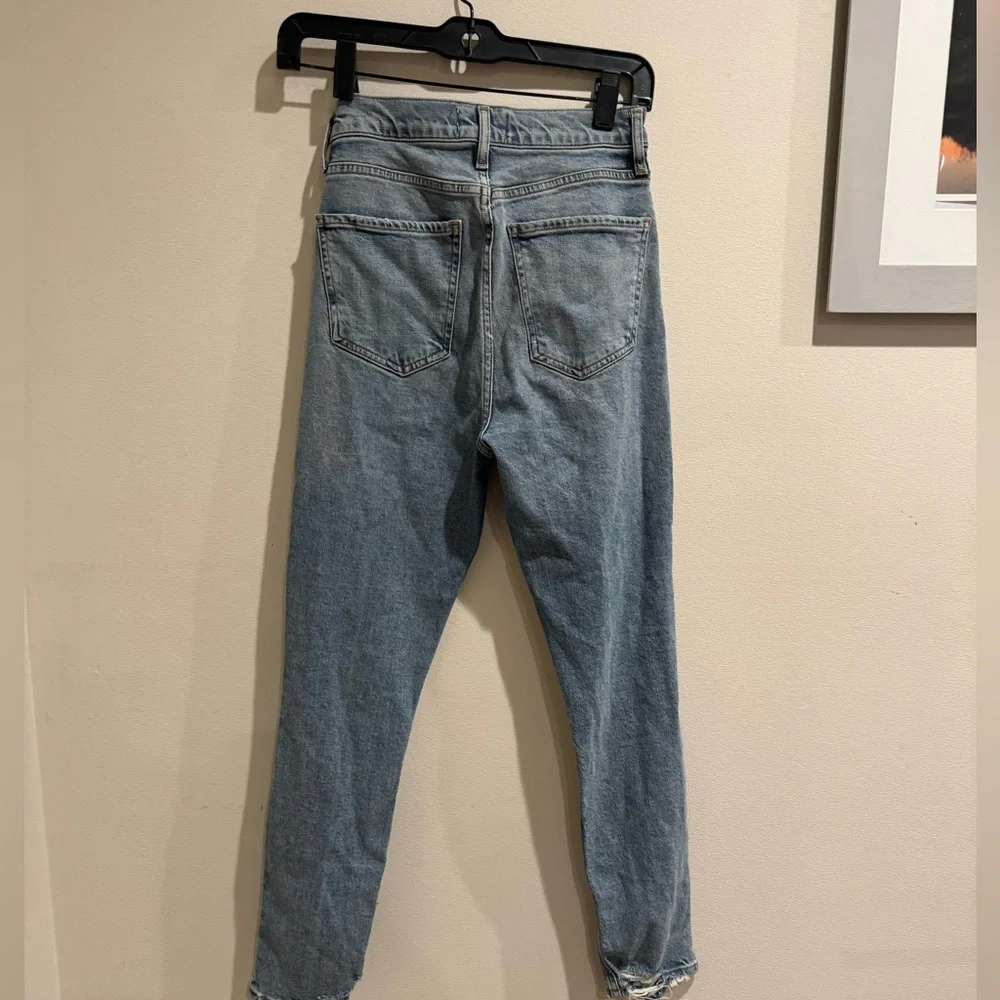 Agolde‎ high waist button fly skinny distress size 23